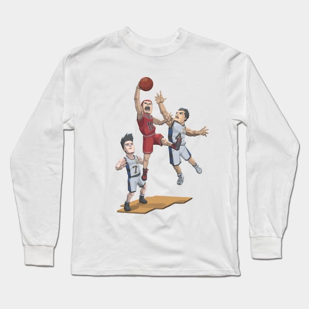 #10 Hanamichi Sakuragi Long Sleeve T-Shirt by donisalmostagenius